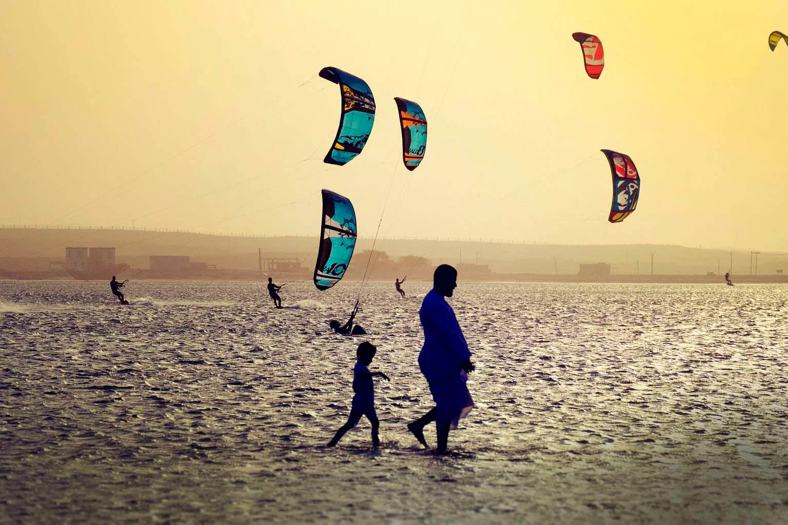 Kite Surfing in Masirah Island